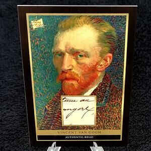 Authentic Vincent Van Gogh Handwriting Relic Piece of History Amazing Artist